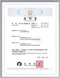 특허증-욕조의 공기분사장치