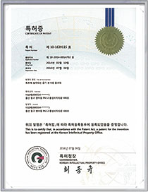 특허증-욕조에 설치되는 공기 분사용 블로워